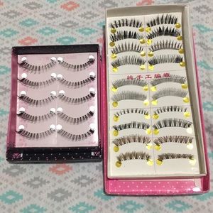 15 pairs eyelashes and a clip